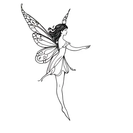 Fairy Flying Minimal Detail