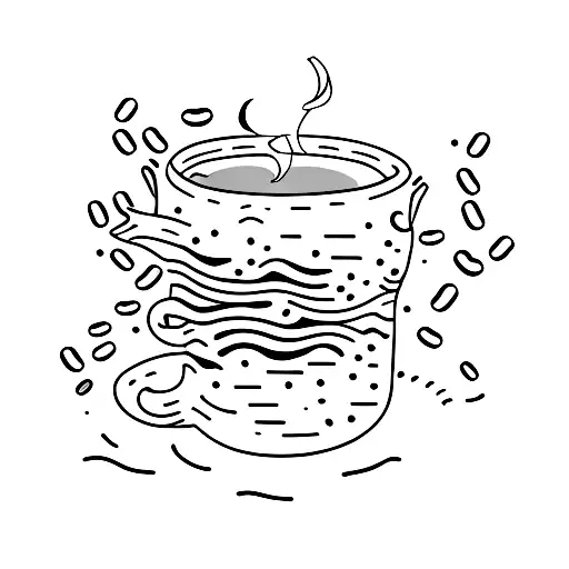 An Open Book With Coffee Beans Pouring Out Of Its Pages