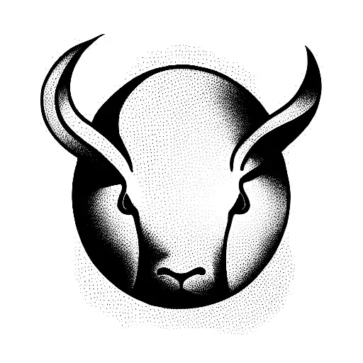 One Line Bull And Rabbit