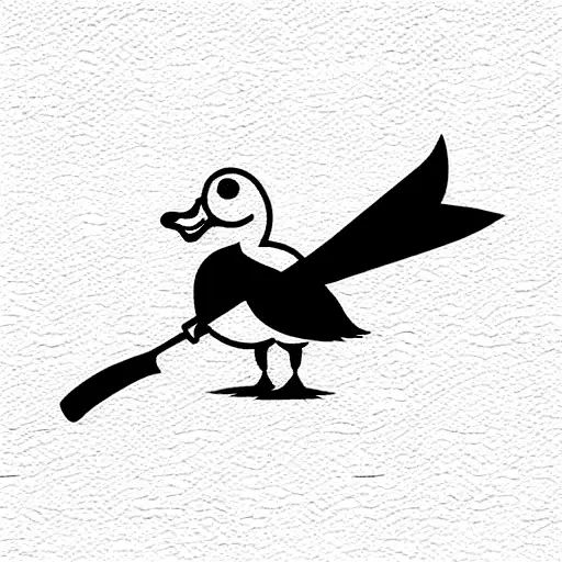 Duck With Cricket Bat