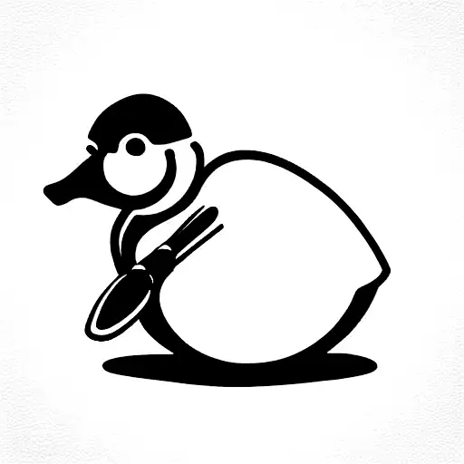 Duck With Cricket Ball