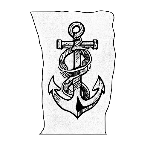 An Anchor And A Banner