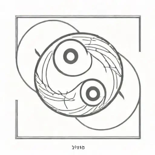 Ying Yang With Roman Numerals