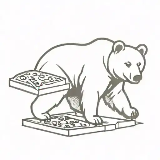 Bear With A Pizza Box