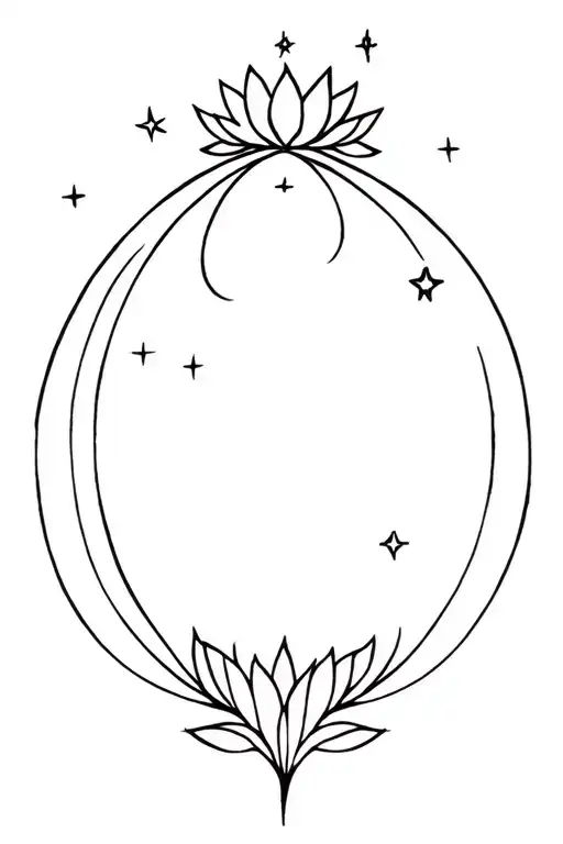 Lotus Flower Moon Stars Crown