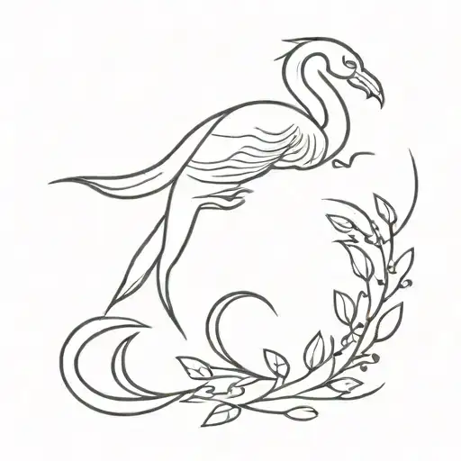 Zodiac Sign Scorpio And Acacia Swan Bird