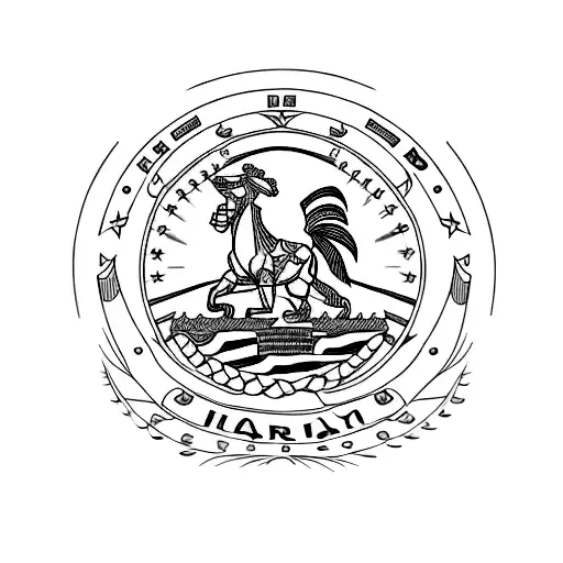 A Simple Venezuelan Tattoo That Represents The Country And Culture