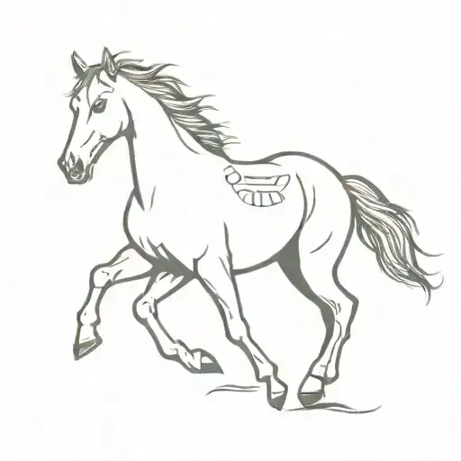 A Memorial Tattoo Of My Horse