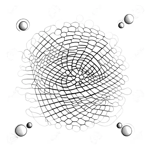 A Blood Cell Surrounded By Dna Strands