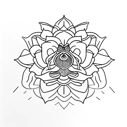 A Delicate Lotus Flower Blooming In The Sand