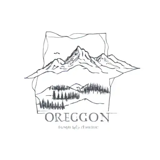 Oregon Mountains With Coordinates Of Eugene