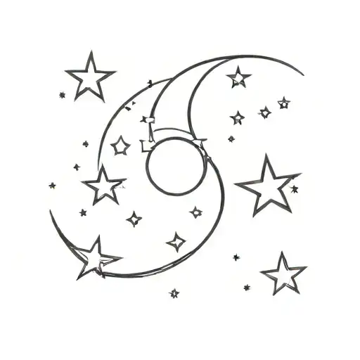 Moon And Star Constellation
