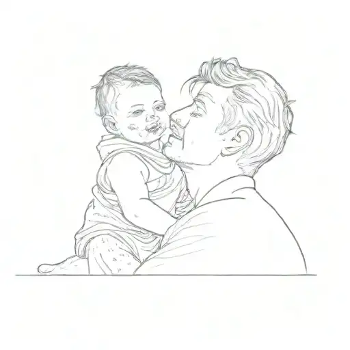 A Man Holding A Baby