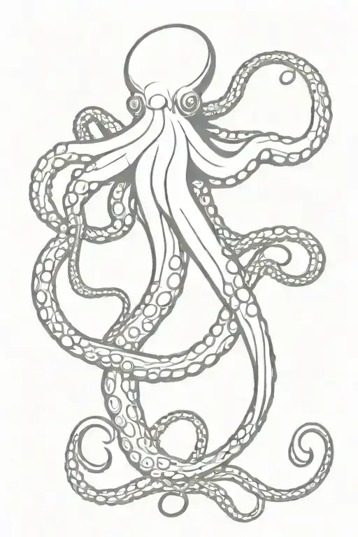 Octopus Wrapping Its Tentacles