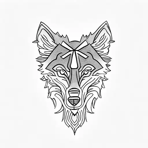 Khaganate Wolf Head And Cross