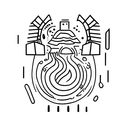 A Small Black And White Tattoo For A Rock Lover Guy