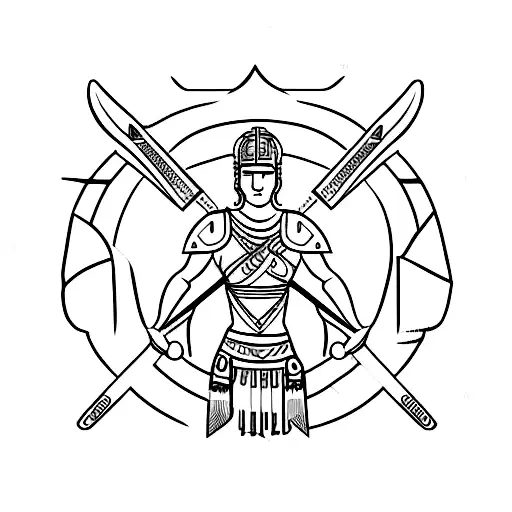 A Roman Warrior From The Constellation Arion