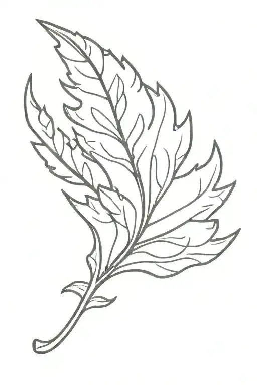 Oak Leaf Paisley Print