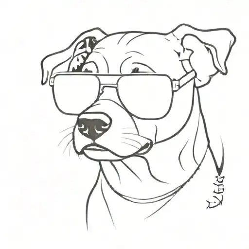 Cosmic Dog With Sunglasses On