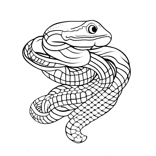 Snake Around The Hand