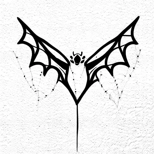 Bat With Spider Web Wings