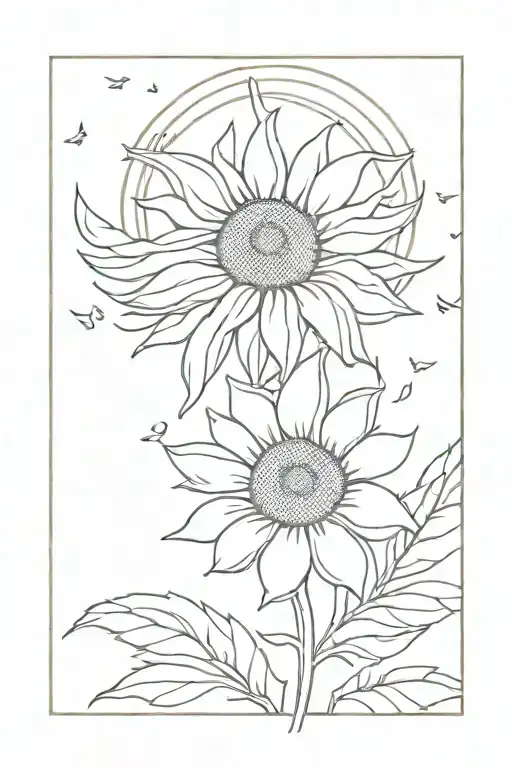 Angel Flying Sunflower