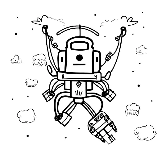 Robot Monkey Swing In Tree