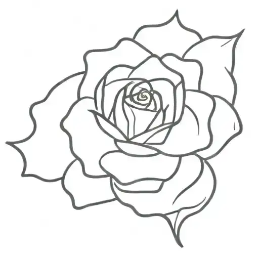 A Minimalist Tattoo Of A Rose With A Quote From The Little Prince