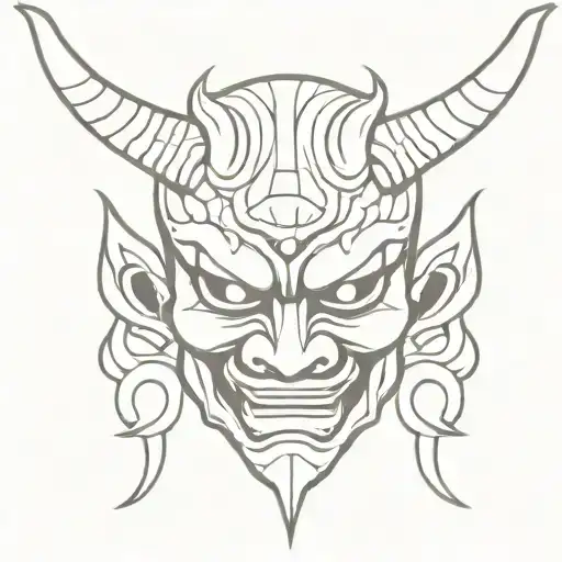 Japanese Demon Mask