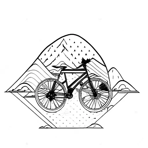 Rainbow And Mountain Bike