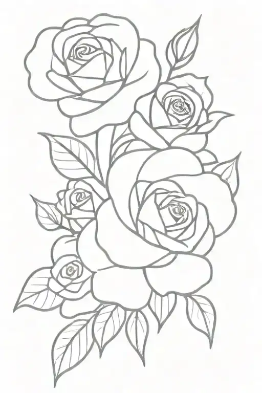 Violet And Rose Floral Bouquet Tied