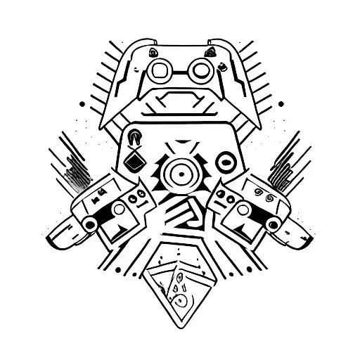 A Smoke-filled Gaming Controller With Punk-inspired Graphics