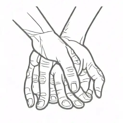 Dad Holding Small Hand