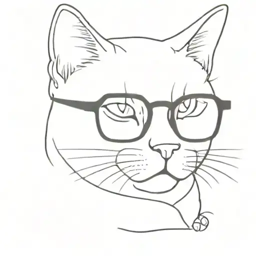 Cat With Glasses