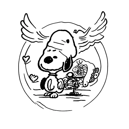 Snoopy With Angel Wings