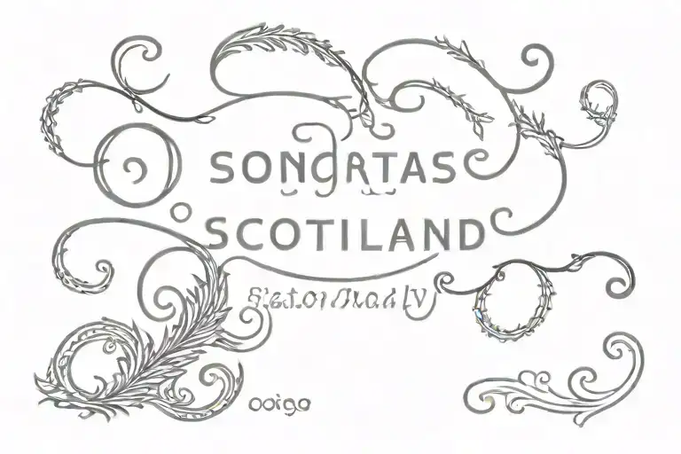 Coordinates Of Paisley Scotland On Upper Back