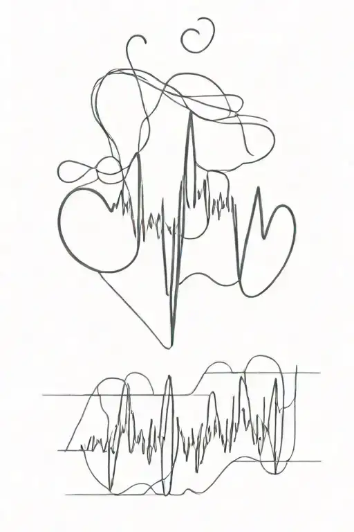 Sound Frequency Of A Heart Beat Line