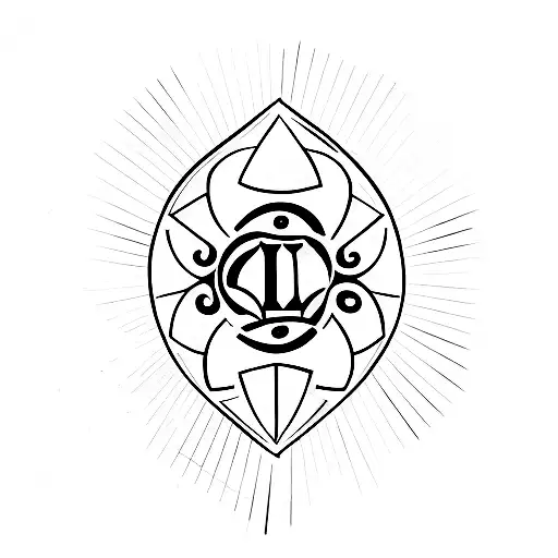 A Minimalist Tattoo Of A Soccer Ball With The Initials 'Ldu' Incorporated Into The Design