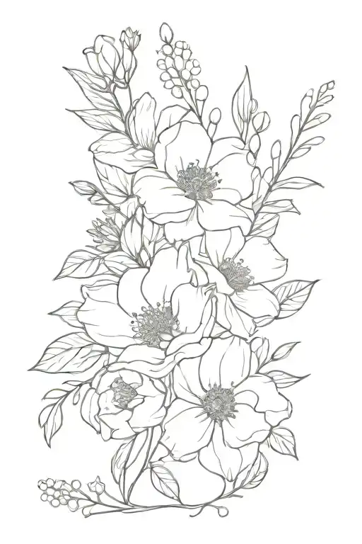 Birth Flower Bouquet