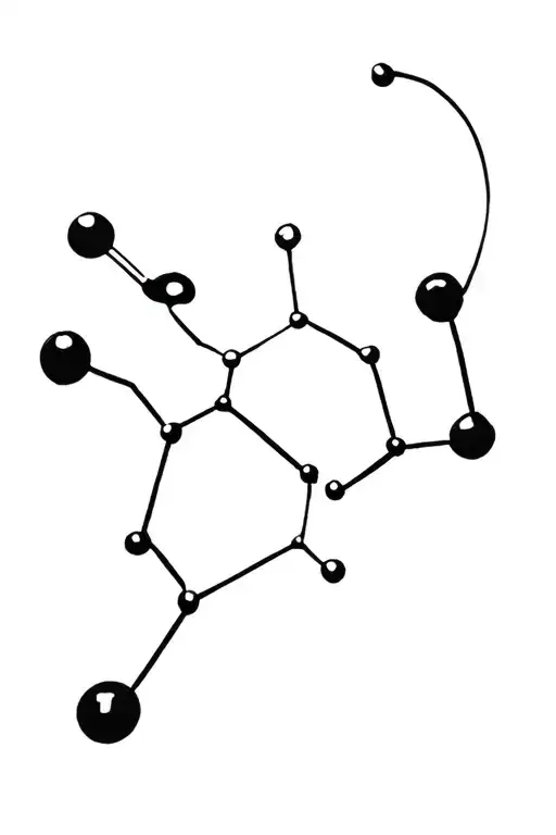 Dopamine Molecule Pierced