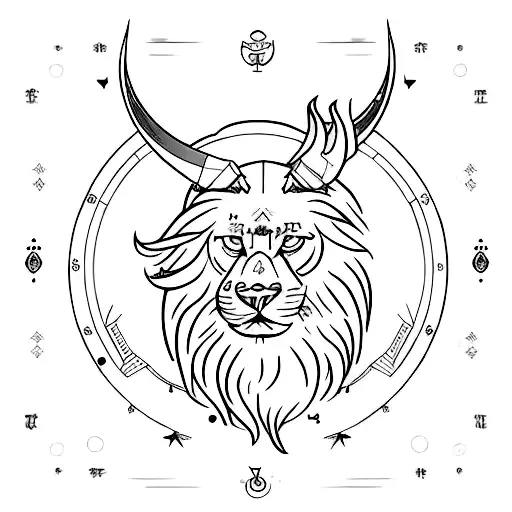 Minimalistic Leo Zodiac