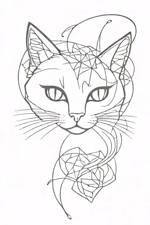 Abstract Cute Cat