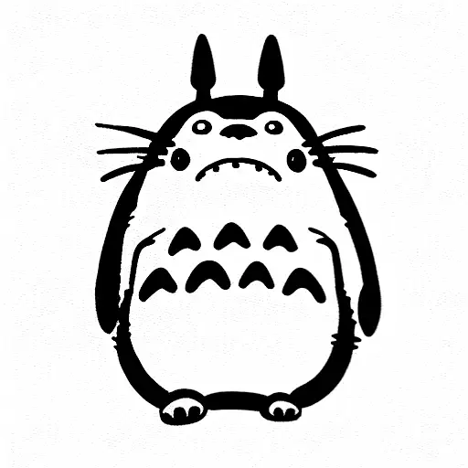 Totoro Black Fine Line