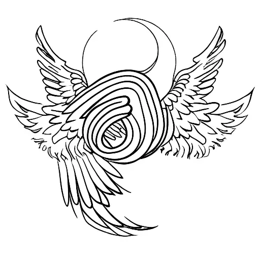 Comet With Angel Wings