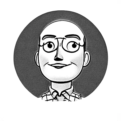 Woody From Toy Story Fine Line In Geometric Form