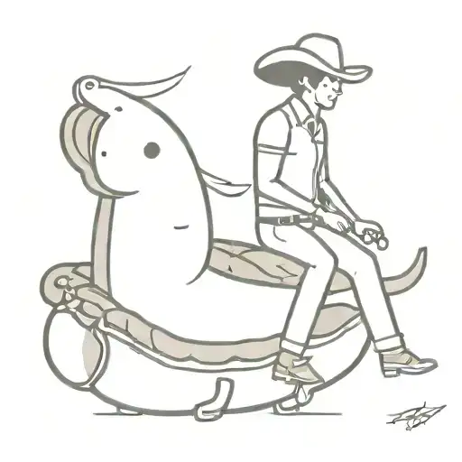 Cowboy On A Hotdog