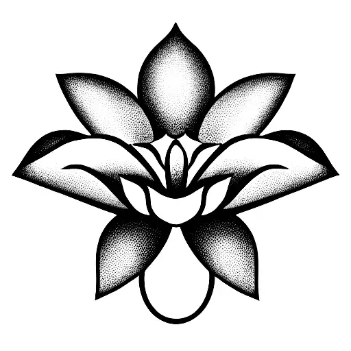 A Lotus Made Up Of Five P Shapes