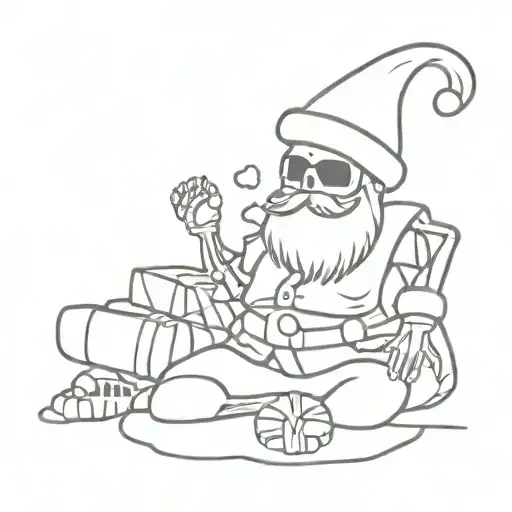 Skeleton Santa