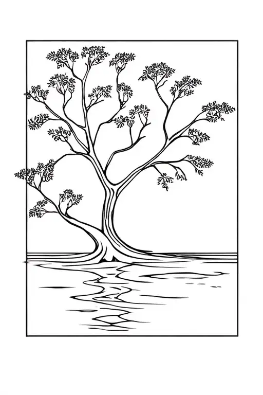 Tree Growing With Water