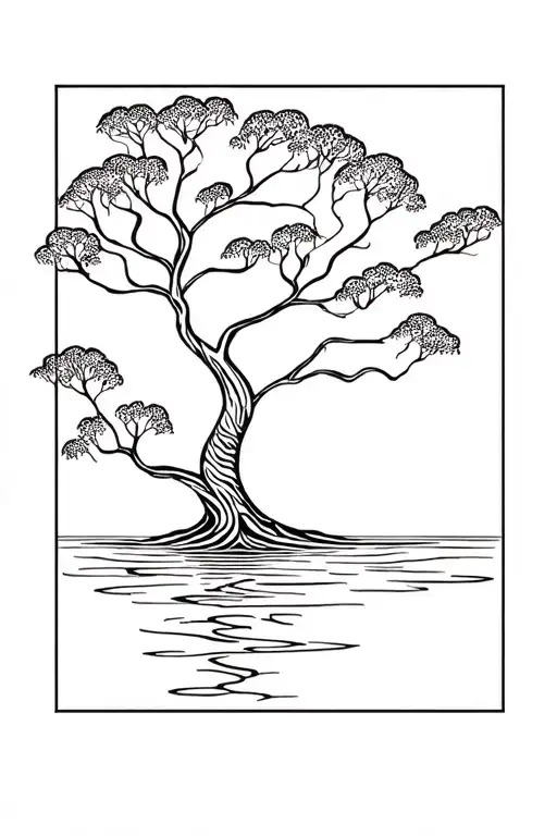 Tree Growing With Water